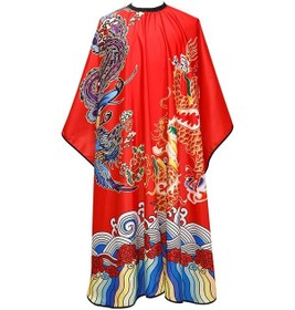 Resim Suntek Salon Önlüğü Şef Kolay Temizlenebilir Kırmızı 