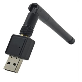 Resim Tcherchi Wifi Alıcı Kablosuz Kart 300M Kablosuz Kart Bilgisayar USB Kablosuz Kart Konektörü Siyah (Yurt Dışından) 