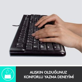 Resim Mk120 Usb Kablolu Klavye Mouse Set (920-002560) 