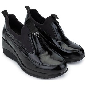 Resim Tamer Tanca Kadın Hakiki Deri Siyah Rugan Casual Ayakkabı 322 2111522 Bn Ayk Sk24-25 Sıyah Rgn Siyah Rugan 