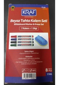 Resim Beyaz Tahta Kalemi& Silgi Set 8 Li 778g 