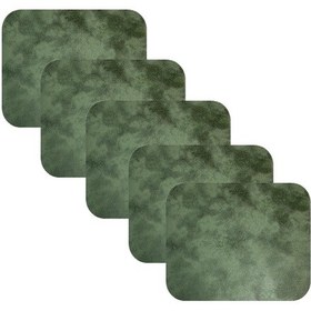 Resim Knsz oturma minderi 5 li artis&mutlu haki siyah kumaş tel bar taburesi sandalyesi için 