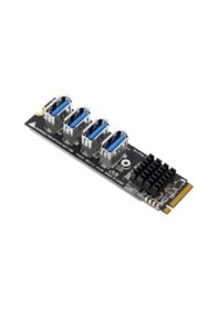 Resim Nvme Usb 3.0 Çoğaltıcı M2 Nvme 4 Port Usb 3.0 Çoğaltıcı 