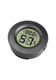 Resim Mini L Santigrat Dijital Tature Nem Ölçer Termometre Siyah 