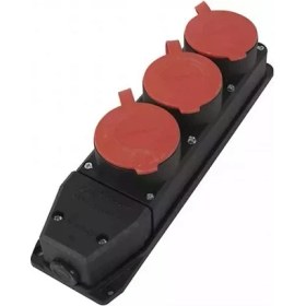 Resim Mutlusan Kauçuk 3'lü Grup Priz - Trifaze 010 083 600313 