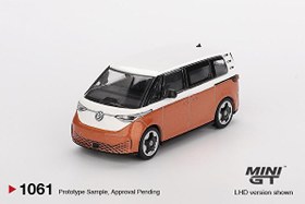 Resim Mini GT Volkswagen ID.Buzz Candy White - Energetic Orange 1061 