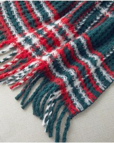 Resim Magie Koltuk Şalı 130x170 Cm Yeşil Kırmızı Yeşil Kırmızı 