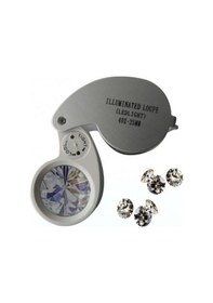 Resim Büro Ev Ofis İçin 40x Büyütür 25mm Mini Lup Büyüteç Teftiş Maden Kontrol Büyüteci 