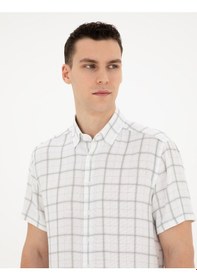 Resim Pierre Cardin Erkek Çağla Gömlek Kısa Kollu 50288567-vr016 Yeşil 