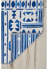 Resim Kaşmir Halı Dekoratif Art Trend Milos Çift Taraflı 180 x 280 CM Salon Mutfak Halısı Yolluk Kilim 