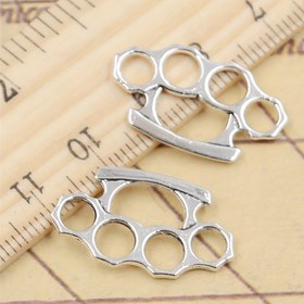 Resim 5 adet Vintage Kolye Şansları - Antika Gümüş Kaplan Pençesi Tasarımı, İncelikli Kesiklerle Geliştirilmiş Alaşım El Sanatları Aksesuarları, Dayanıklı DIY Takılar Kulaklıklar, Kolyeler ve Bilezikler için, DIY Takı Yapımı | Vintage Şans Tasarımı | Alaşım Şanslar, Takı Yapımı için Şanslar 