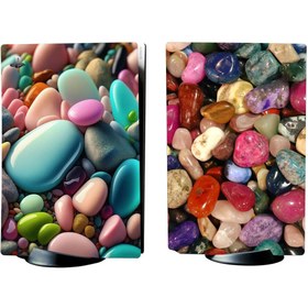 Resim Kt Grup Taş Desenler Playstation 5 Standart Kasa Dijital Versiyon Sticker Kaplama Seti 