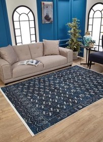 Resim Bormla Bej Modern Pamuk Makine Halısı 80x250 