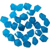 Resim 200 Adet Gece Parlayan Taşlar, Akvaryum Ve Bahçe Dekorasyonu İçin Elmas Şekilli Floresan Taşlar 