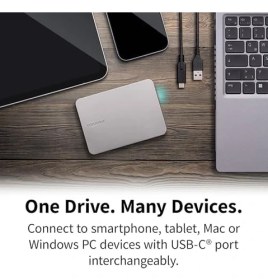 Resim Nacario Canvio 2.5" 1tb USB 3.2 Gen-1 + Type-C + Type-A (HDTX210ESCAA) Taşınabilir Harici Sabit Disk 