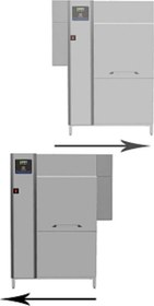Resim Professional Çift Durulamalı Konveyörlü Bulaşık Makinesi 150 Sepet/saat (ön Yıkama Modülü İle Kullanılacak İse 865506 İle Birlikte Sipariş Edilmelidir) EDR150EC5 