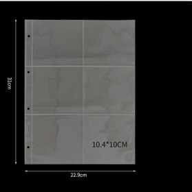 Resim 10 Adet Bağlayıcı Kollu Bağlayıcı Kollu Fotoğraf Albümü Bağlayıcı 6 Grid Card Page 