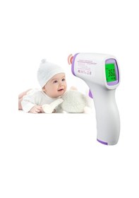 Resim Fortunelane Mor Dokunsuz Termometre - Vücut Ve Nesne Sıcaklığı, Hızlı Ölçüm, Lcd Ekran, Pil Dahil Değil 