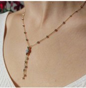 Resim 14 Ayar Altın Salkımlı Dorika Kolye 