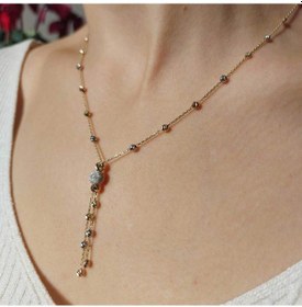 Resim 14 Ayar Altın Salkımlı Dorika Kolye 