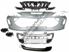 Resim PEUGEOT 308 (2007-2013) DOLU ÖN TAMPON (2008-2013) (phira) ön tampon,tampon ızgara,alt,bağlantı tk,orta kuşak,üst panjur 