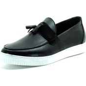 Resim Costo Shoes Poyraz-01 Siyah Dana Derisi Büyük Numara Erkek Spor Ayakkabısı Rahat Geniş Kalıp Şık 