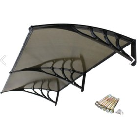 Resim SUNDURMAGROSS Kapı Pencere Üstü Pratik Sundurma 240 X 80 Siyah 