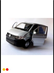 Resim OMZ Volkswagen Transporter Panelvan Metal Gri Minibüs Egitici Oyuncaklar Kız Erkek Cocuk Oyuncaklar 