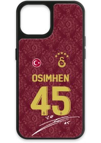 Resim Galatasaray Victor Osimhen 3. Forma İmzalı Cam Telefon Kılıfı - iPhone 14 