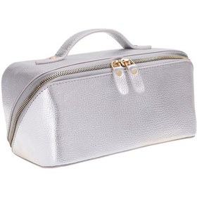 Resim Ella Kadın Seyahat Kozmetik Bakım Makyaj Çantası Organizer Silver Çok Renkli 