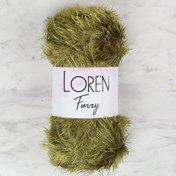 Resim Loren Furry Yeşil El Örgü İpi - RF044 - 34058 