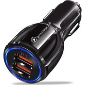 Resim Maerknon 4.8a Çift Usb Araç Şarj Cihazı - Samsung Huawei Xiaomi iPhone Uyumlu, Uyumlu, 14/13 Pro Lg Qc 3.0 Hızlı Şarj Ildiğer 