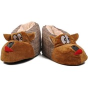 Resim Aspor Köpekli Kahve Kadın Panduf Kahverengi 