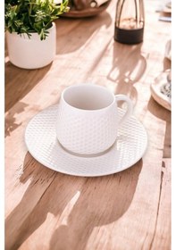 Resim 2 Kişilik Porselen Kahve Fincan Takımı Golf Desen 