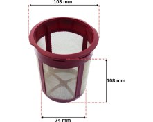 Resim Mako Design Bir Çok Markayla Uyumlu AR3027 Çaycı HEPTAZE,CM3940P Çay Makinesi Demlik Süzgeci Kırmızı- 1 Adet 