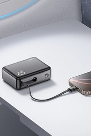 Resim Yesido YP70 Dijital Göstergeli 10.000 mAh 3in1 22.5W PD Hızlı Şarj Powerbank Uzayabilen Kablolu Powerbank 