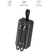 Resim Torima TRM-1035 Siyah 30000mAh 2 Çıkışlı Taşınabilir Hızlı Şarj Dijital Göstergeli Powerbank 