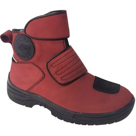Resim Polema 1803-21-BR Korumalı Motosiklet Botu Pu Taban Cırt Cırtlı 