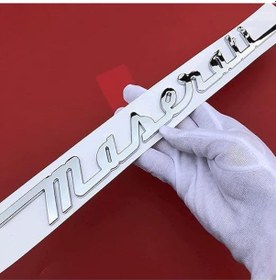 Resim Maserati Krom Bagaj Yazısı 3m 3d Abs Maserati Ghibli 