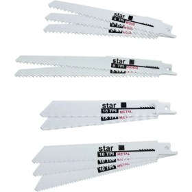 Resim Tilki Kuyruğu Testere Bıçakları 10 Parça Ağaç ve Metal Kesim Seti 