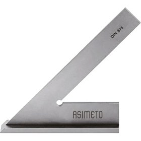 Resim 150X100MM Ekstra Geniş Taban Çelik Gönye 45 Derece 