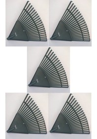 Resim Plastik Yeşil Bahçe Tırmığı 5'li Set 