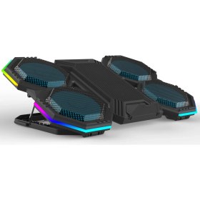 Resim Idock F12-1 Yüksek Devirli 2600RPM Fan Laptop Soğutucu Stand Modeli ile Etkili Soğutma 