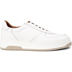 Resim Deery Hakiki Deri Beyaz Erkek Sneaker Ayakkabı - 01965Mbyze03 Beyaz 