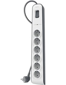 Resim Belkın 6'lı 2 Metre Akım Korumalı Priz Beyaz 
