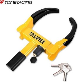 Resim 9 Farklı Modelin Ağır Güvenlik Tekerlek Kilidi, Evrensel Tekerlekler, Hırsızlık Önleyici Tekerlek Kilidi Vb. İçin Uygundur Siyah 