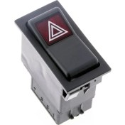 Resim Allestock Universal Sinyal Flaşör Düğmesi Anahtarı 7 Pin Rocker Switch 1695209M1 - Ampullü 24V 