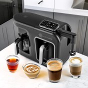 Resim Karaca 6 Sı 1 Arada Konuşan Latte Cappucino, Közde Türk Kahvesi Makinesi Sütlü Içecek, 10 Fincan Kapasiteli 