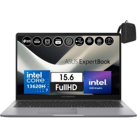 Resim Asus Expertbook P1 P1503 Intel Core I7-13620H 24GB Ddr5 256GB SSD Freedos 15.6 Fhd Intel UHD Taşınabilir Bilgisayar WP1503CVAI716512G0D11+ZETTAÇANTA 