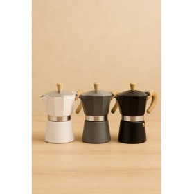 Resim UltraMint Pratik Ev Tipi Moka Pot Kahve Demleyici, 3 Kupa Kapasite 